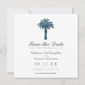 Serene Palm Tree Watercolor Save the Date (Vorderseite)