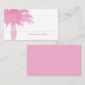 Serene Palm Tree Watercolor | Sitzkarte Platzkarte (Vorne/Hinten)