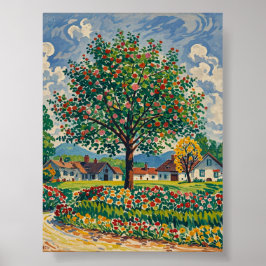 Serene Park Szene im Frühjahr, Naturliebhaber Poster