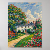 Serene Park Szene im Frühjahr Poster (Vorne)