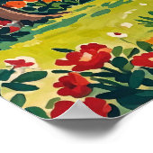 Serene Park Szene im Frühjahr Poster (Ecke)