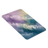 Serene Pastel Abstrakt Wave Dreamy Art Magnet (Rechte Seite)