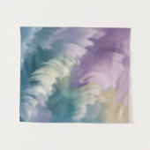 Serene Pastel Abstrakt Wave Dreamy Art Wandteppich (Vorderseite (Horizontal))