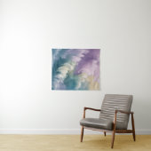 Serene Pastel Abstrakt Wave Dreamy Art Wandteppich (Beispiel (Horizontal))