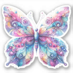 Serene Pastel Butterfly Stickers Aufkleber