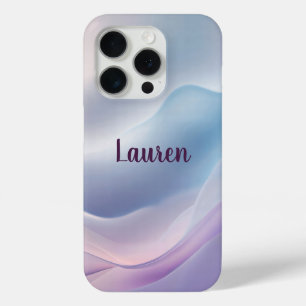 Serene Pastel Waves Abstraktes Minimalistisches Fl Case-Mate iPhone Hülle