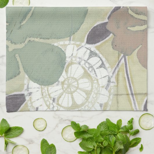 Serene Pastels II Geschirrtuch (Gefaltet)