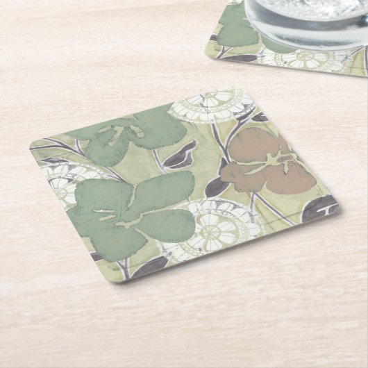 Serene Pastels II Rechteckiger Pappuntersetzer (angewinkelt)