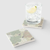 Serene Pastels II Steinuntersetzer (Seitenansicht)