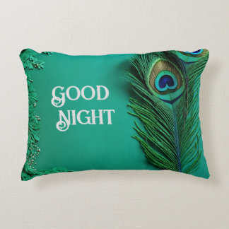 Serene Peacock Gute Nachtkissen Dekokissen