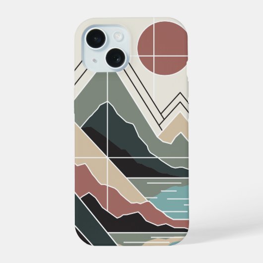Serene Peaks iPhone 15 Hülle (Rückseite)