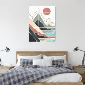 Serene Peaks Leinwanddruck (Insitu (Schlafzimmer))