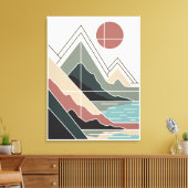 Serene Peaks Leinwanddruck (Insitu (Wohnzimmer))
