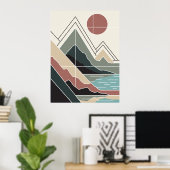 Serene Peaks Poster (Heimbüro)