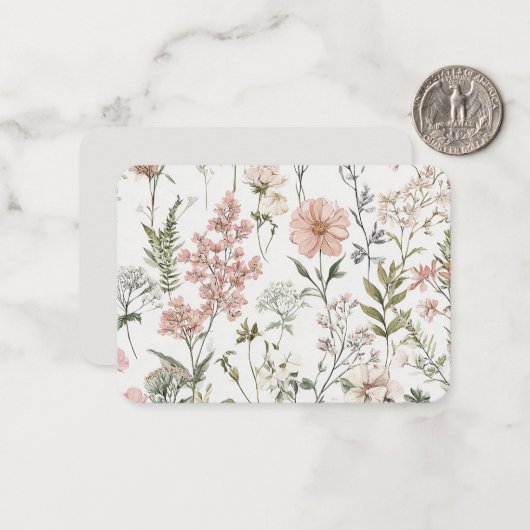 Serene Petals Mitteilungskarte (Vorderseite/Rückseite Beispiel)