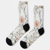 Serene Petals Socken (Linkes Detail)