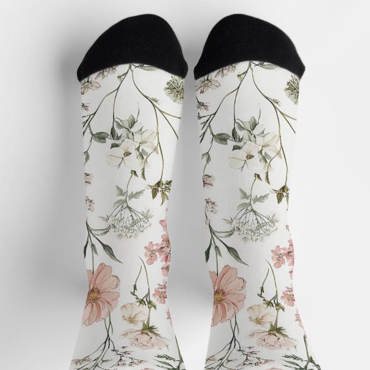 Serene Petals Socken (Oben)