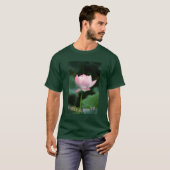 Serene Pink Lotus Blume Sommersaison nach Maß T-Shirt (Vorne ganz)