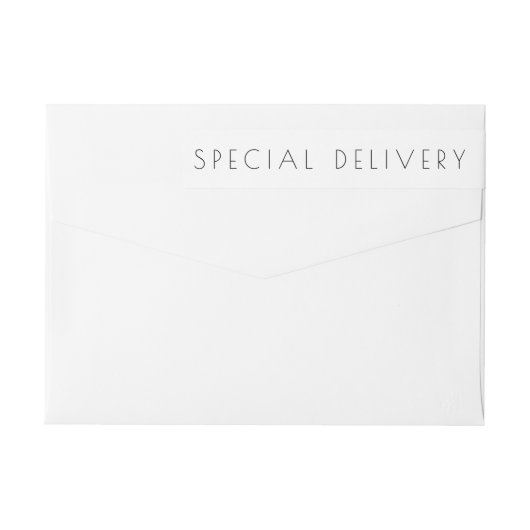 Serene Poiret Special Delivery Birth Ankündigung (Rückseite)