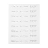 Serene Poiret Special Delivery Birth Ankündigung (Bogen)