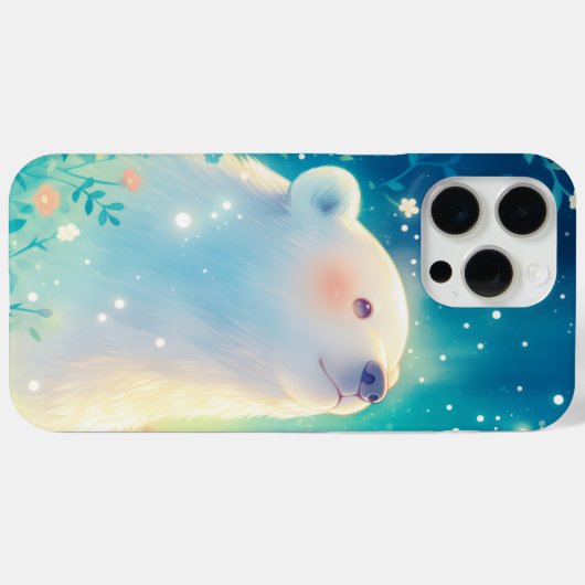 Serene Polar Bear Gaze Case-Mate iPhone Hülle (Rückseite (Horizontal))