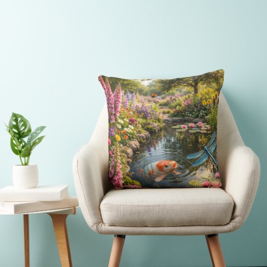 Serene pond life pillow kissen (Stuhl )