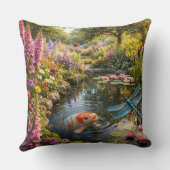 Serene pond life pillow kissen (Rückseite)