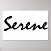 Serene Poster (Vorne)