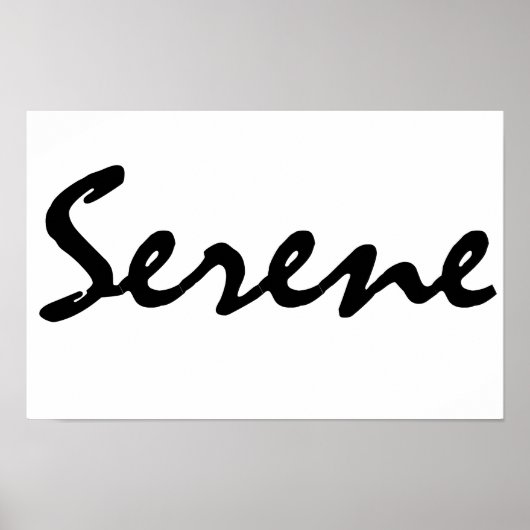 Serene Poster (Vorne)