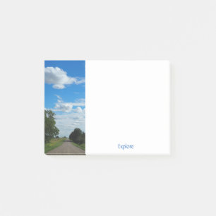 Serene Prairie Road Post-it Klebezettel