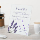 Serene Provence Lavender Floral Wedding Sockelschild (In SItu)