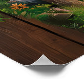 Serene Reflections: Ein Seenportrait Poster (Ecke)