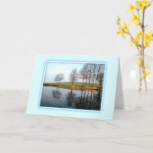 Serene Reflections of Nature Custom Card Karte (Gelbe Blume)