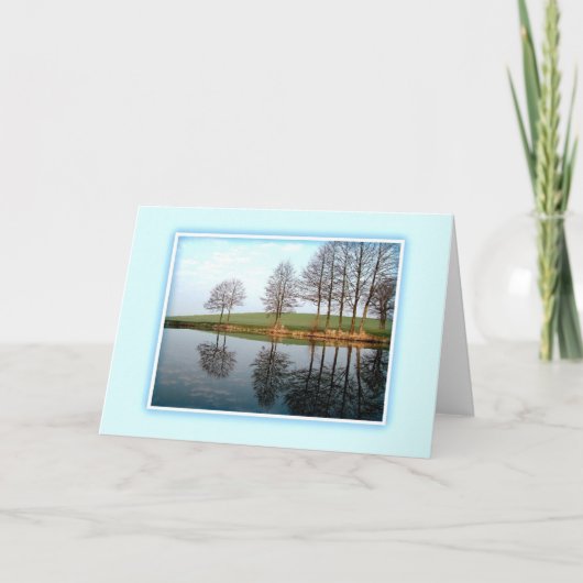 Serene Reflections of Nature Custom Card Karte (Vorderseite)