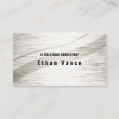 Serene Ripple Silver Visitenkarte (Vorderseite)