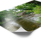 Serene River Elwy & Bridge St. Asaph Fotodruck (Ecke)