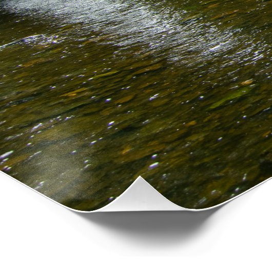 Serene River Elwy & Bridge St. Asaph Poster (Ecke)