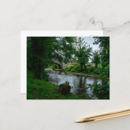 Serene River Elwy und St. Asaph Bridge Postkarte