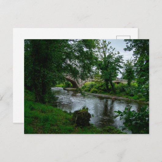 Serene River Elwy und St. Asaph Bridge Postkarte (Vorne/Hinten)