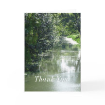 Serene River Flows Vielen Dank für Ihre Grußkarte