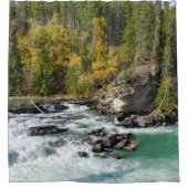 Serene River, kanadischer Fraser River Duschvorhang (Vorderseite)