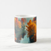 Serene River Shore Reflection Nature Art Kaffeetasse (Mittel)