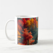 Serene River Shore Reflection Nature Art Kaffeetasse (Links)