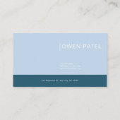 Serene River Valley Landschaft Floral Gold Visitenkarte (Rückseite)