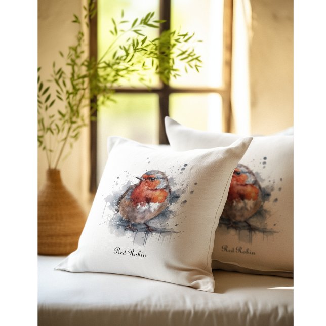 Serene Robin, Brauch Kissen (Von Creator hochgeladen)