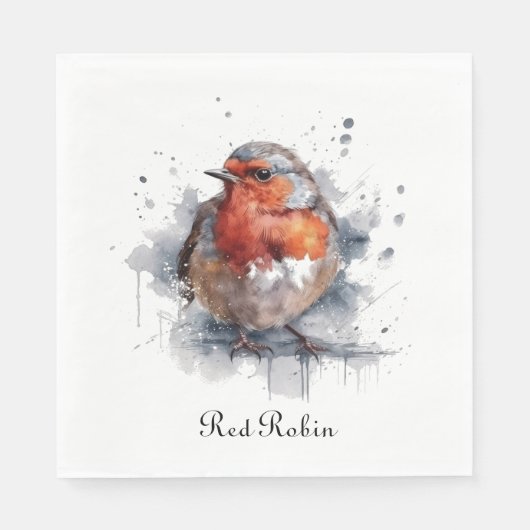 Serene Robin, Brauch Serviette (Vorderseite)