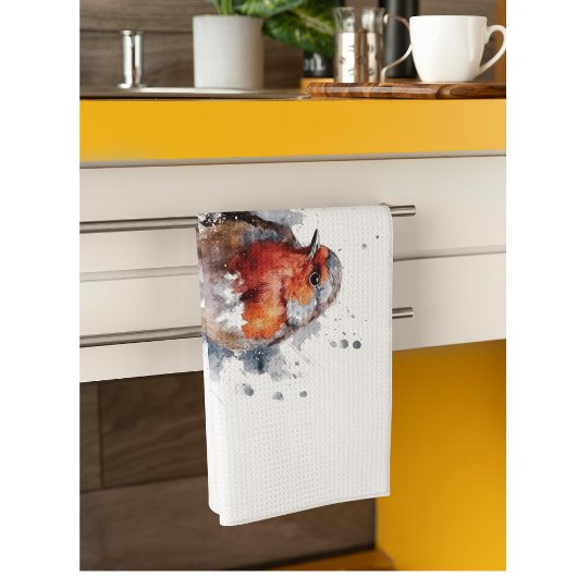 Serene Robin Geschirrtuch