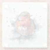 Serene Robin Glasuntersetzer (Rückseite)