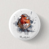 Serene Robin, individuell Button (Vorderseite)