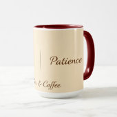 Serene Sabr & Kaffee | Modern minimalist arabische Tasse (VorderseiteRechts)